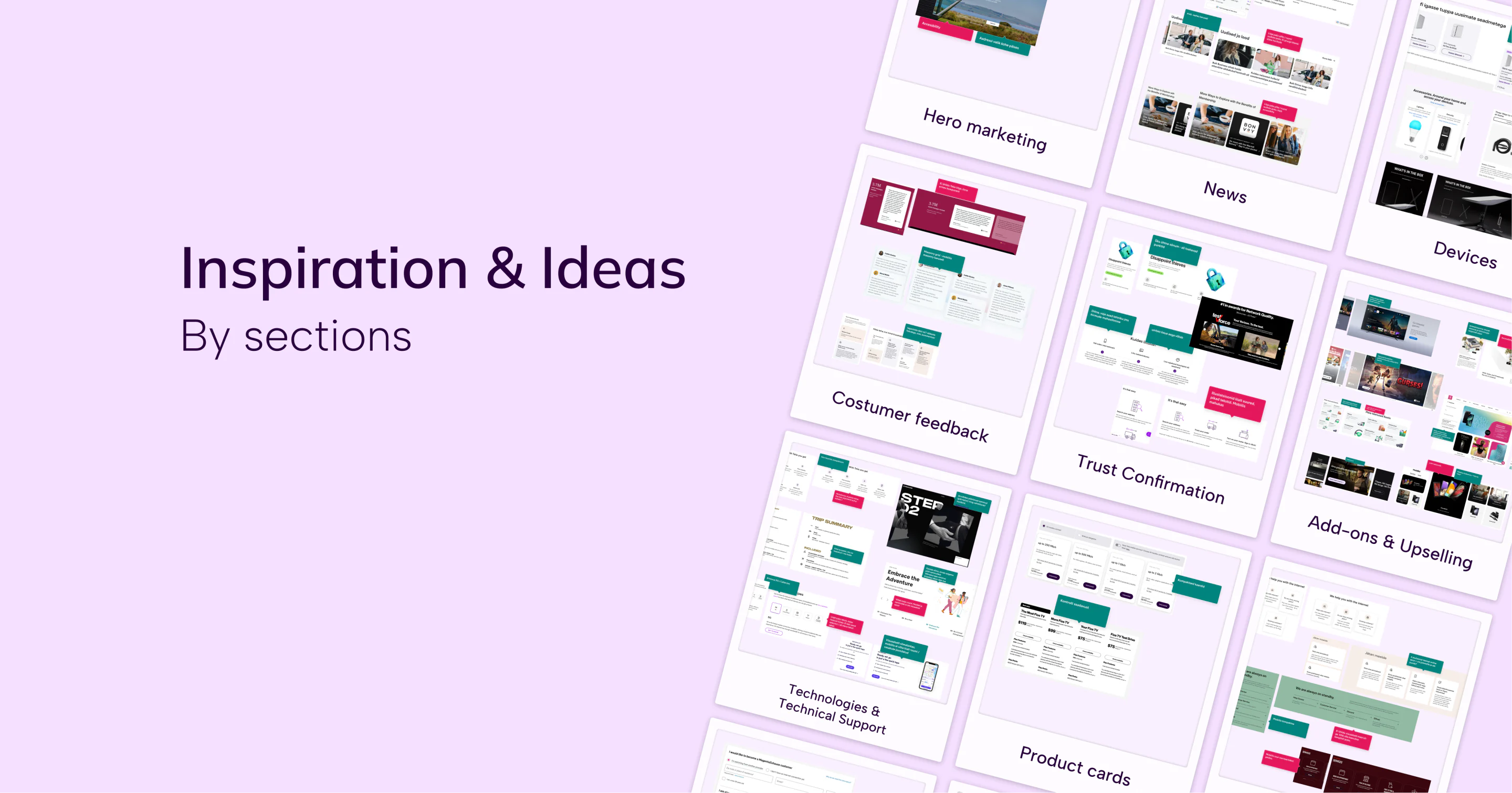 Inspiration and Ideas grid